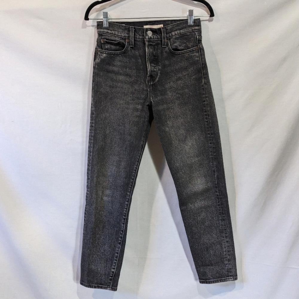 Gray Levi's Wedgie Jeans Straight Leg Denim Size 25